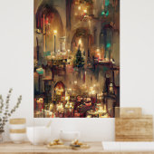 Église de Noël, affiche Cadeaux de Noël (Cuisine)