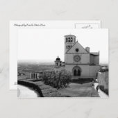 Église de St. François d'Assise, Italie, Carte pos (Devant / Derrière)