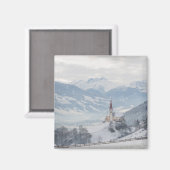 Eglise de Zillertal en aimant d'hiver (Recto/Verso)