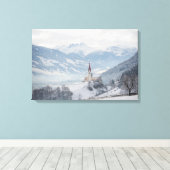 Eglise de Zillertal en toile d'hiver (Insitu (Plancher de Bois))