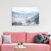 Eglise de Zillertal en toile d'hiver (Insitu(Salon))
