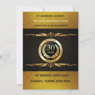 Église Décennies de Dévotion Invitation