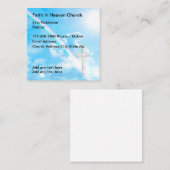 Église foi Carte de visite arc-en-ciel (Devant / Derrière)