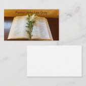 Église, Ministère, Chrétien, Cartes de visite bibl (Devant / Derrière)