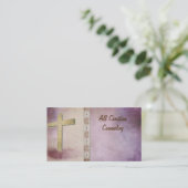 Église, Ministère, Chrétien, Croix Carte de visite (Debout devant)