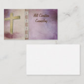 Église, Ministère, Chrétien, Croix Carte de visite (Devant / Derrière)