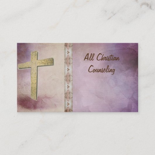 Église, Ministère, Chrétien, Croix Carte de visite (Devant)