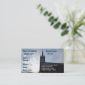 Église - modèle de carte de visite (Debout devant)