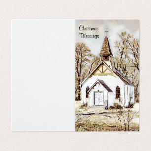 Eglise neigeuse - Bénédiction de Noël