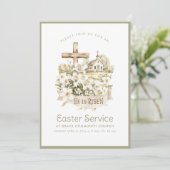 Église neutre | Invitation de service de Pâques (Debout devant)