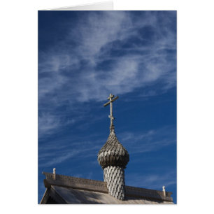 église orthodoxe russe en bois traditionnelle