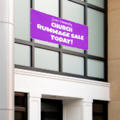 Eglise Rummage Vente ! Bannière personnalisée (Bâtiment extérieur)