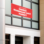 Eglise Rummage Vente ! Bannière personnalisée (Bâtiment extérieur)