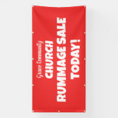 Eglise Rummage Vente ! Bannière personnalisée (Verticale)
