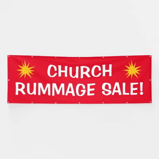 Eglise Rummage Vente ! Grande bannière (Horizontal)