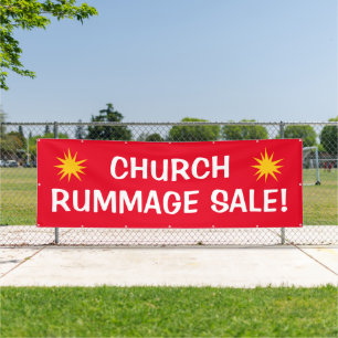 Eglise Rummage Vente ! Grande bannière