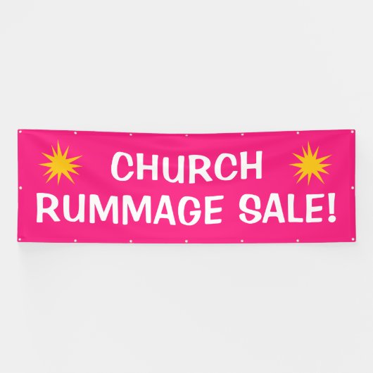 Eglise Rummage Vente ! Grande bannière (Horizontal)