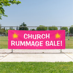 Eglise Rummage Vente ! Grande bannière
