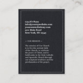 Église Saint-Croix Chubby Cartes de visite (Dos)