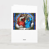 Église Vitrail Jésus Christ Carte de Noël (Dos)