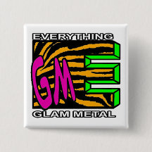 EGM Oranje Tiger Stripe Logo Square Button