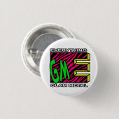 EGM roze tijgerstrepe Logo kleine Button (Voorkant /achterkant)