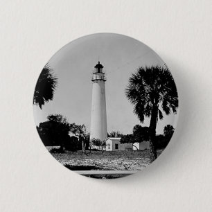 Egmont Key vuurtoren Ronde Button 5,7 Cm
