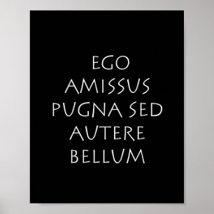 Ego amissus pugna sed autere bellum poster