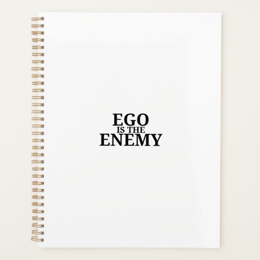Ego Is The Enemy 2026 Minimalist Daily Planner (Devant)