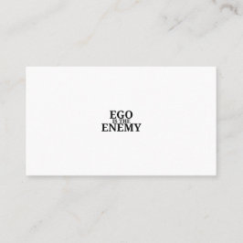Ego Is The Enemy Minimalist Typewriter Business Visitekaartje