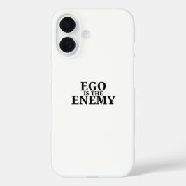 Ego Is The Enemy Minimalist Typewriter iPhone Case