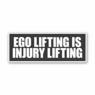 Ego liften is blessures oplopen sticker
