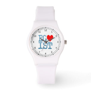 Egoist Red Heart Denim Horloge
