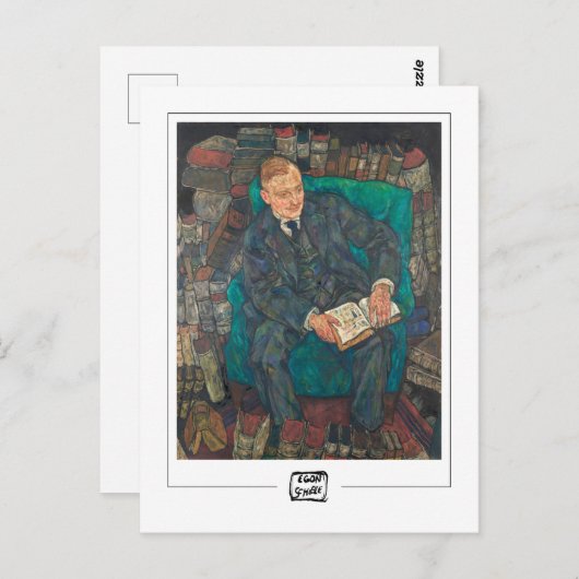 Egon Schiele #14-2 - Fine Art Briefkaart (Voorkant / Achterkant)