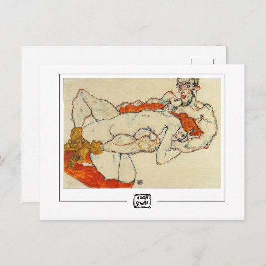 Egon Schiele #6 - Carte postale Art (Devant / Derrière)