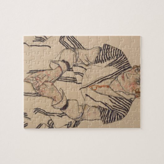 Egon Schiele- Artiest's zuster in de Wet Legpuzzel (Horizontaal)
