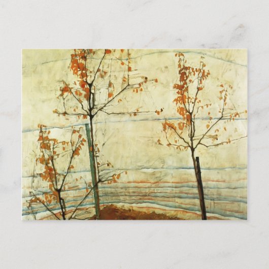 Egon Schiele - Autumn Trees Briefkaart (Voorkant)
