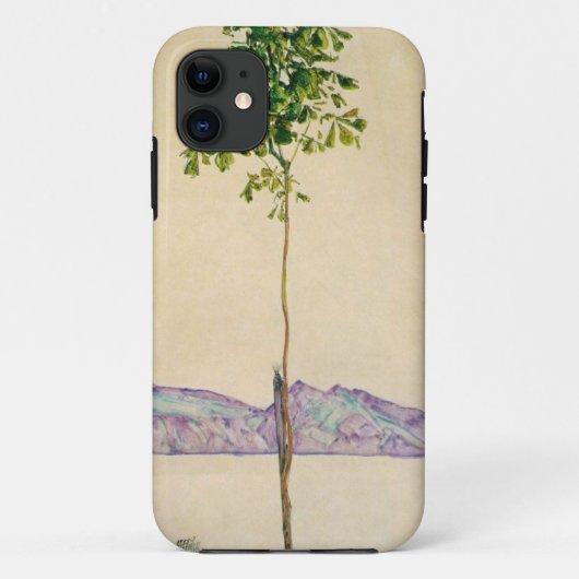Egon Schiele Chestnut Tree iPhone case (Achterkant)