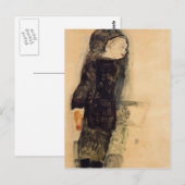 Egon Schiele - Child in Black Briefkaart (Voorkant / Achterkant)