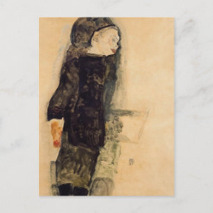 Egon Schiele - Child in Black Briefkaart