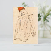 Egon Schiele - Dancer Kaart (Staand voorkant)