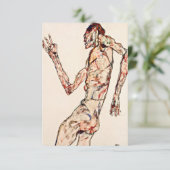 Egon Schiele - De danser Informatiekaartje (Staand voorkant)