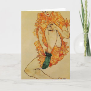 Egon Schiele- de Groene Kous Kaart
