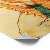 Egon Schiele - De Groene Stocking Poster (Hoek)