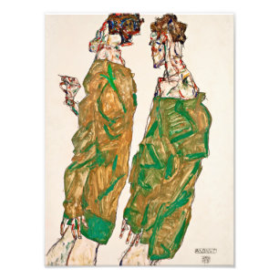 Egon Schiele - Devotie Foto Afdruk