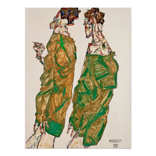 Egon Schiele - Devotie Perfect Poster (Voorkant)