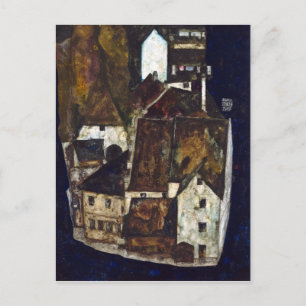 Egon Schiele Dode Stad III Stad aan de Blauwe Rivi Briefkaart