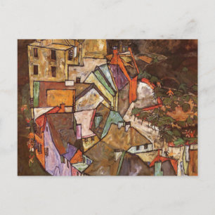 Egon Schiele - Edge of Town Briefkaart