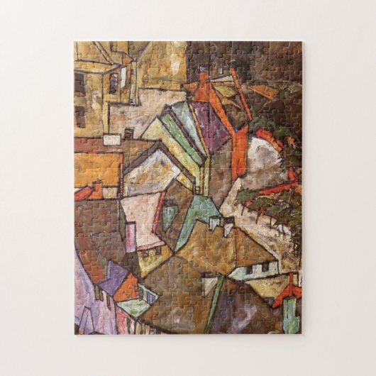 Egon Schiele - Edge of Town Legpuzzel (Verticaal)