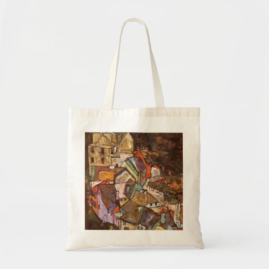 Egon Schiele - Edge of Town Tote Bag (Voorkant)